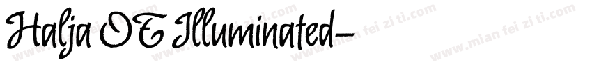 Halja OT Illuminated字体转换